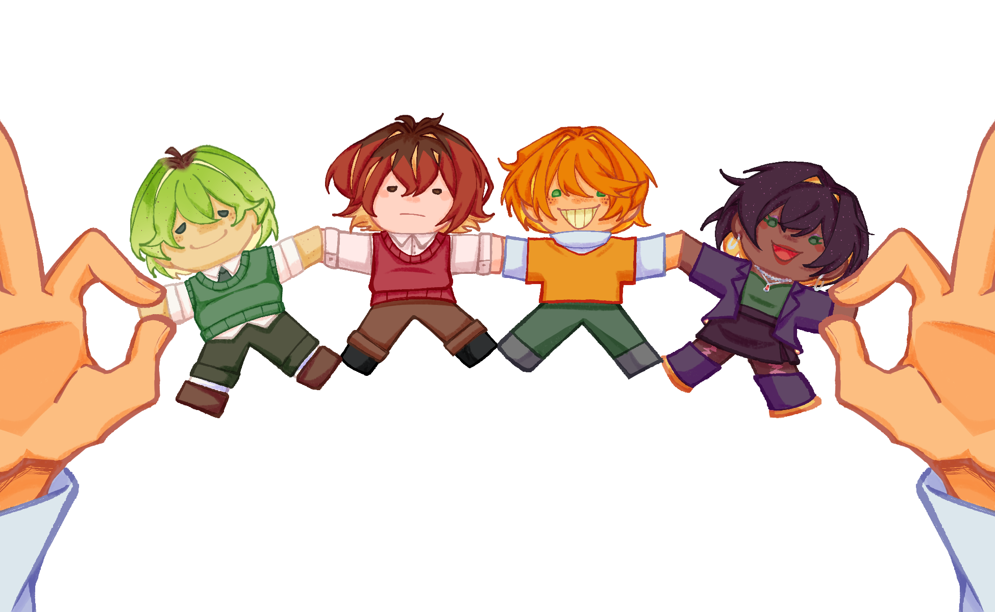 Main characters board image